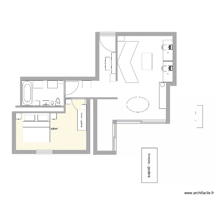 tests appartements. Plan de 1 et 15 m² tests appartements. Plan de 1 et 15 m²