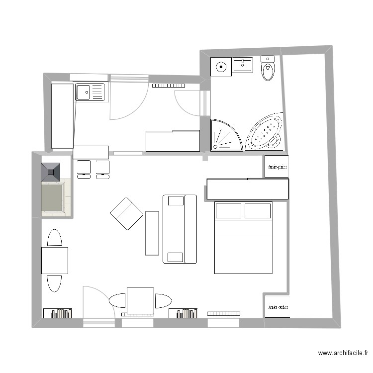Gryon-plan. Plan de 0 pièce et 0 m2