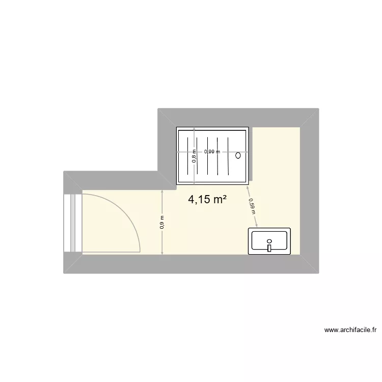 CLARIS. Plan de 1 et 4 m² CLARIS. Plan de 1 et 4 m²