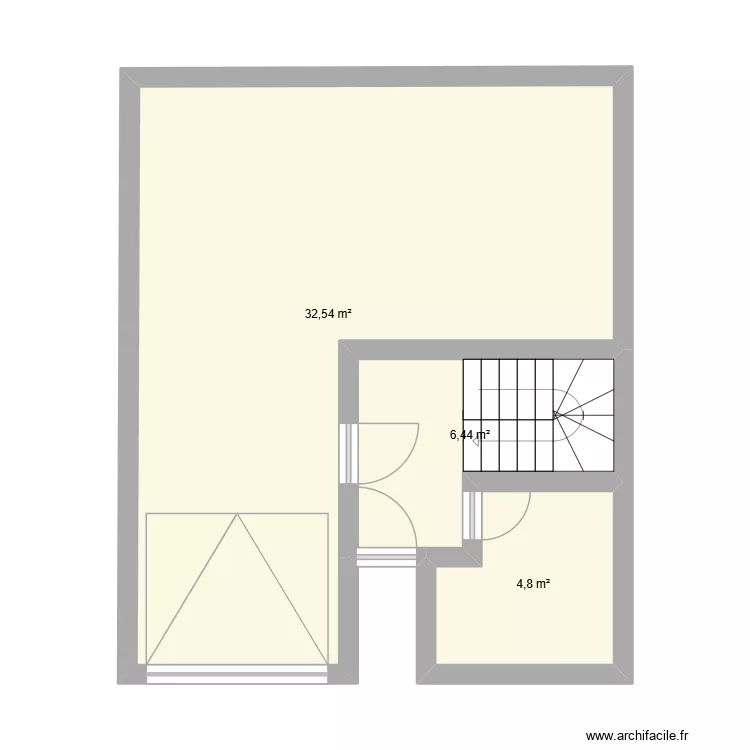 Plan 1. Plan de 3  et 44 m²