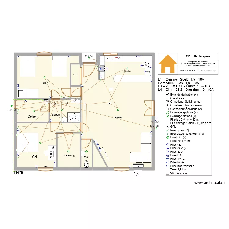 ELEC Schema Eclairage 1. Plan de 