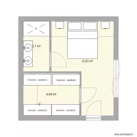 plan chambre agrandie