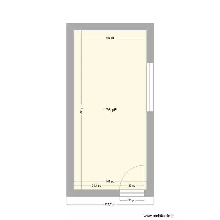 Bureau de Alexandra. Plan de 