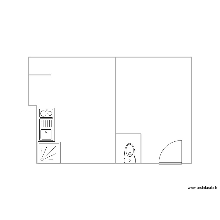 1_duval_grand. Plan de 3 pièces et 21 m2