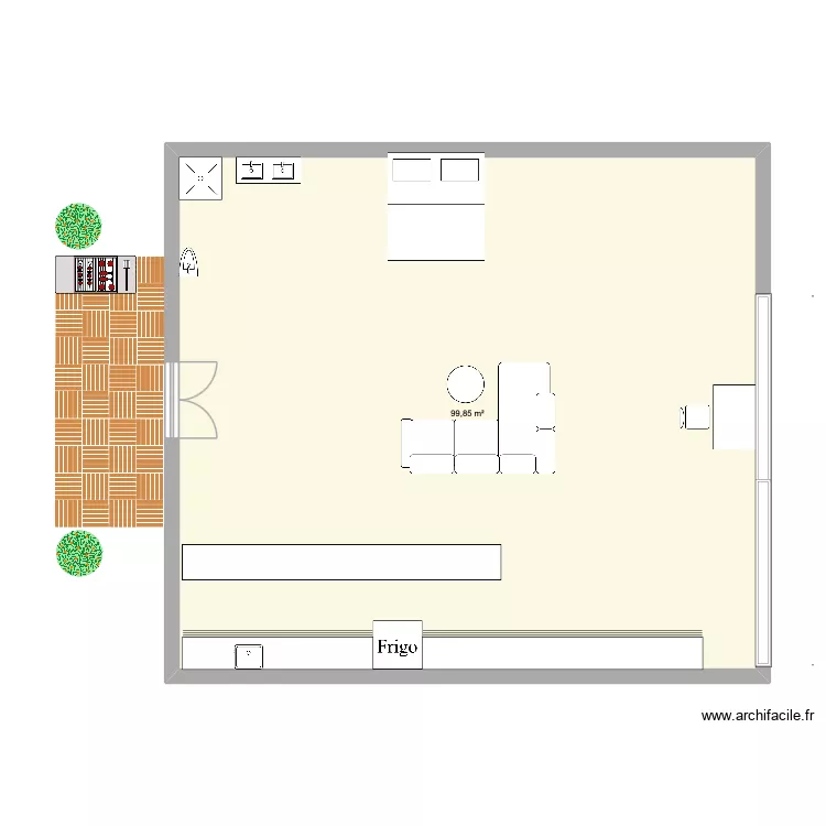 Dream House. Plan de 1  et 100 m²