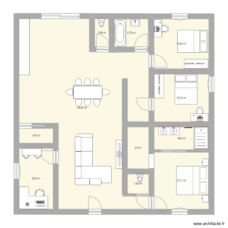 Maison ?. Plan de 11 et 125 m² Maison ?. Plan de 11 et 125 m²