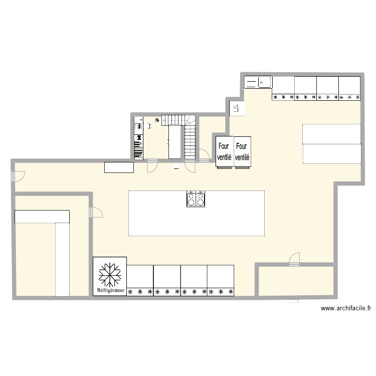 laboratoire 1er étage. Plan de 0 pièce et 0 m2