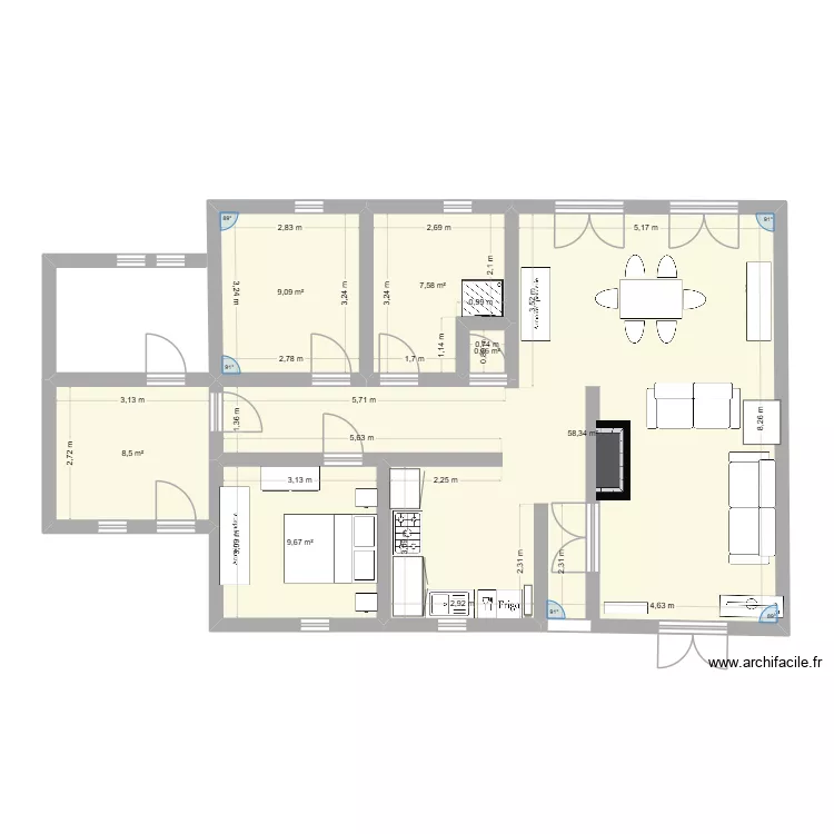 CELINE. Plan de 6 et 94 m² CELINE. Plan de 6 et 94 m²
