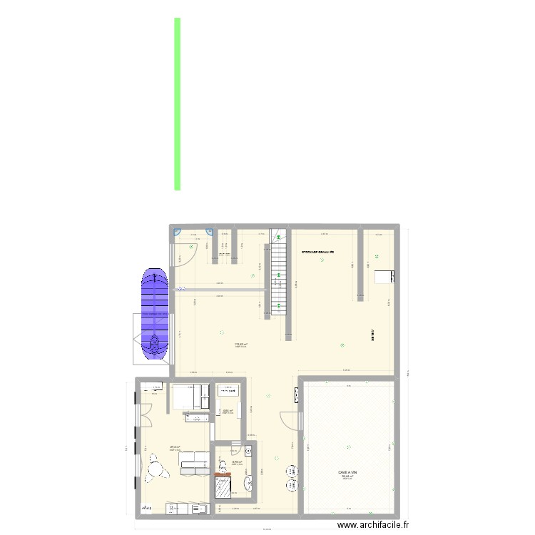 CHAMOUSSE PROJECTION RENO - ELEC. Plan de 41 pièces et 886 m2