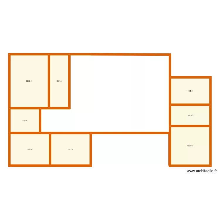 plan 1. Plan de 8  et 103 m²