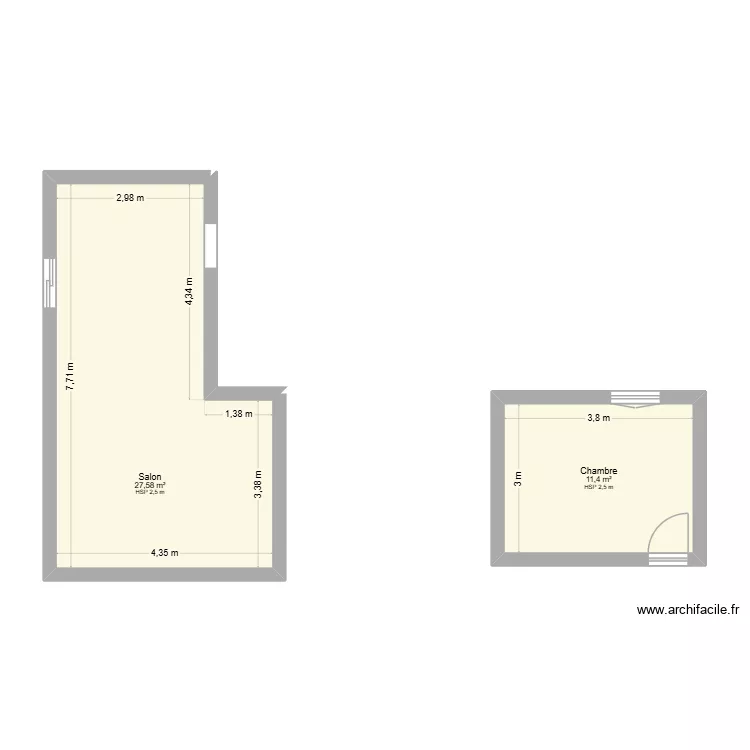 essais 2. Plan de 2 et 39 m² essais 2. Plan de 2 et 39 m²