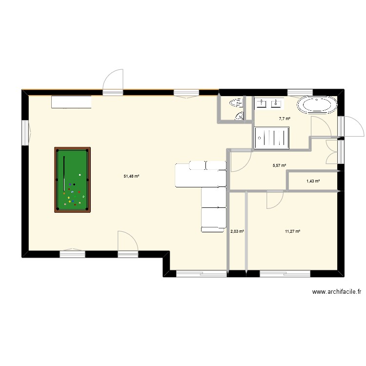 acqueduc12.2. Plan de 0 pièce et 0 m2