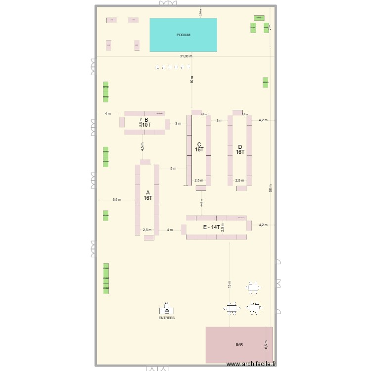 HALL8. Plan de 1 pièce et 2040 m2