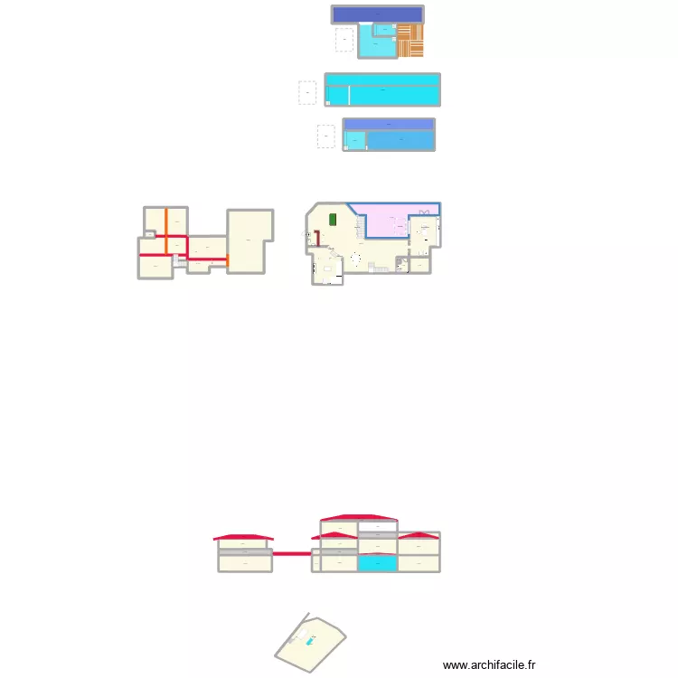 plan 2 janvier 2026. Plan de 161  et 3119 m²