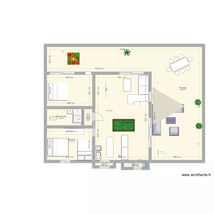 appartement antibes dressing. Plan de 