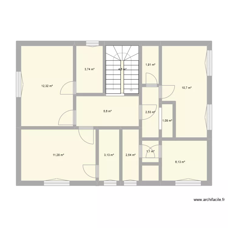 Beau Séjour annexe 1er etage. Plan de 13 et 67 m² Beau Séjour annexe 1er etage. Plan de 13 et 67 m²
