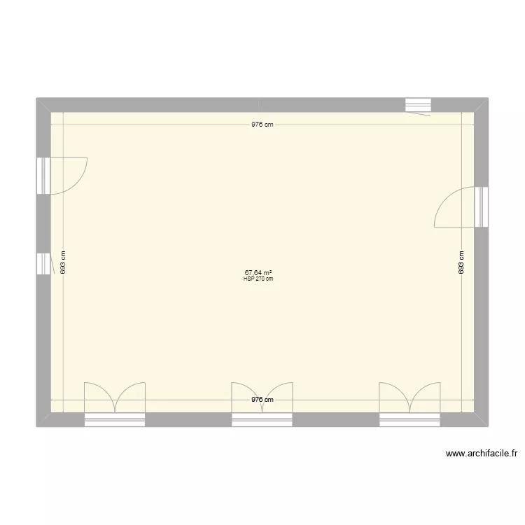 Rouret Facade. Plan de 