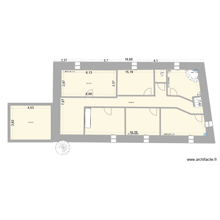 Chevre. Plan de 0 pièce et 0 m2 Chevre. Plan de 0 pièce et 0 m2