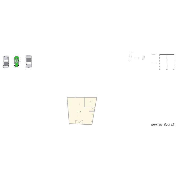 Garage. Plan de 0 pièce et 0 m2