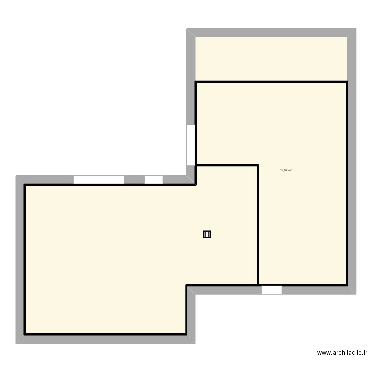 PLAN DE BASE FERME VINCEN. Plan de 3 pièces et 290 m2