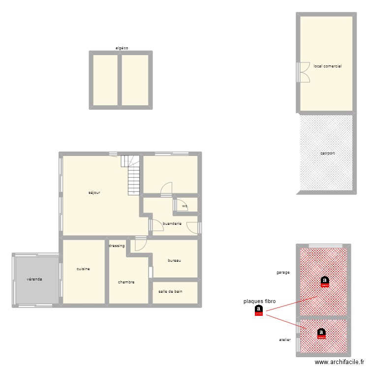0689. Plan de 30 pièces et 353 m2