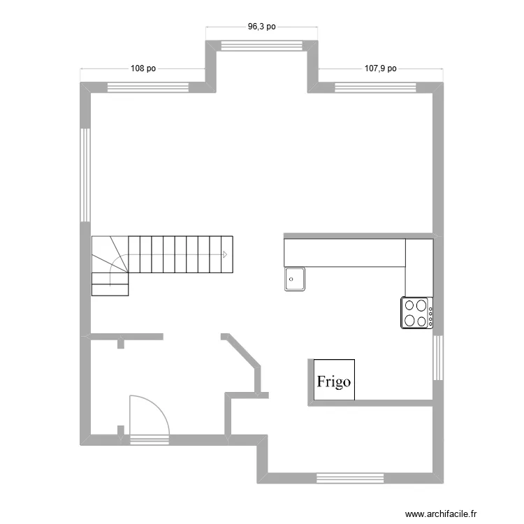 Martine maison modèle 1. Plan de Martine maison modèle 1. Plan de