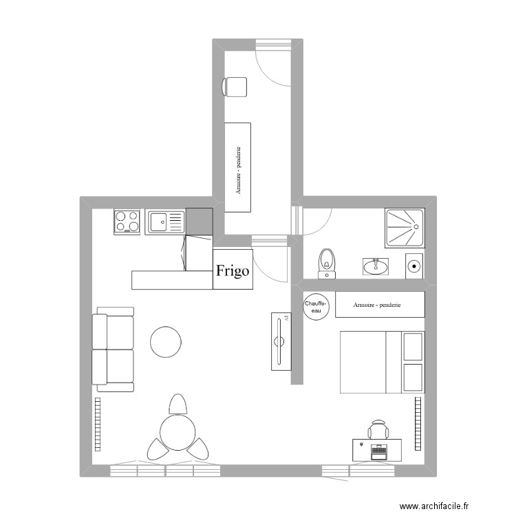 F2 oceane. Plan de 0 pièce et 0 m2
