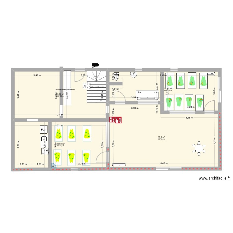 MC CLV MAISON. Plan de 4 pièces et 110 m2