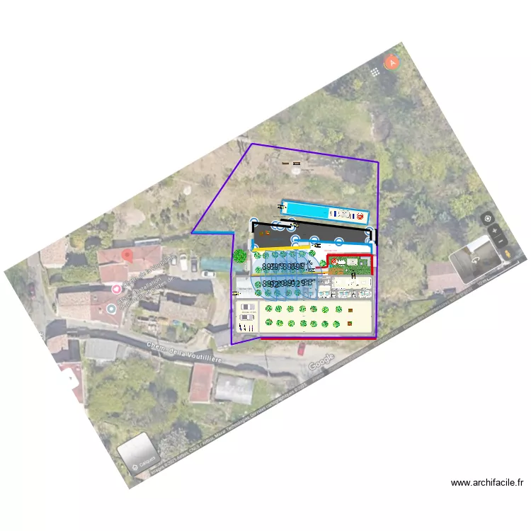 Champagne 2025 -pelleteuse -1 studio +2chambre +1suites -niveaux. Plan de 
