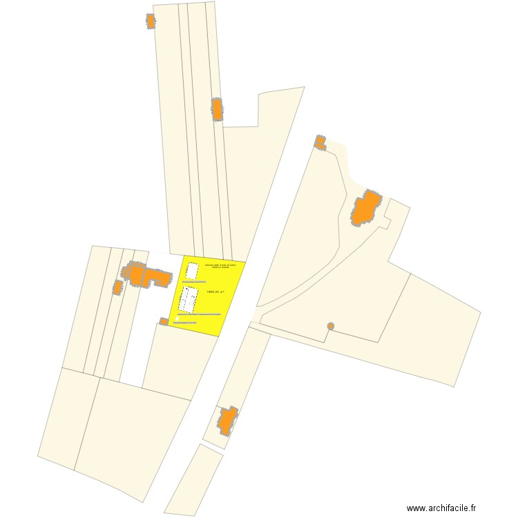 parcelle A688 à route de Selles à Vernelles 3 (36600). Plan de 17 pièces et 791 m2