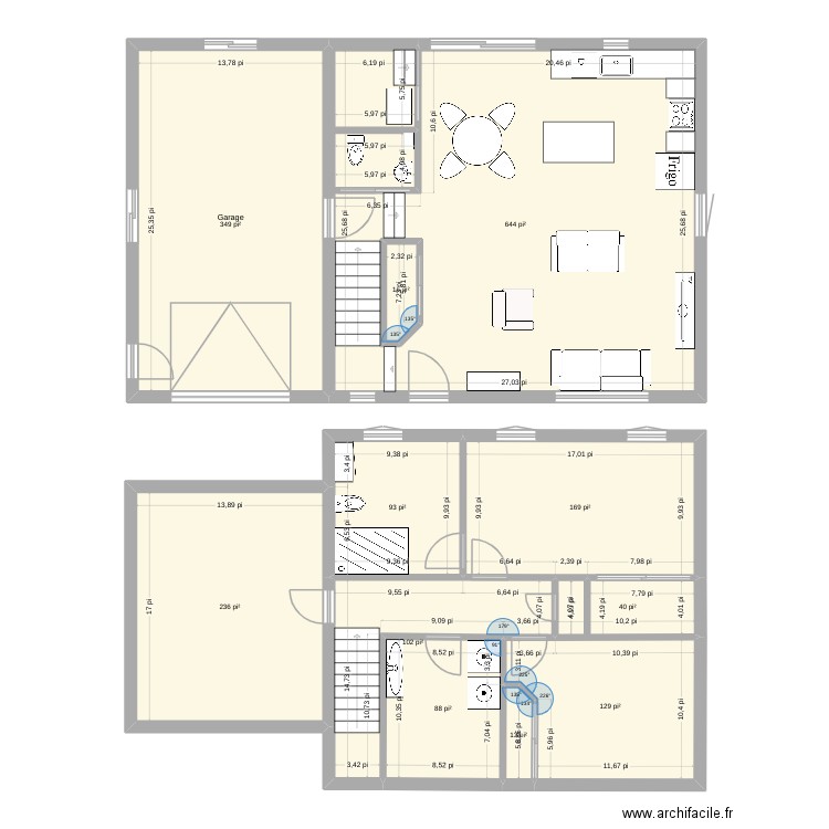 Meslay 2.1. Plan de 11 pièces et 178 m2