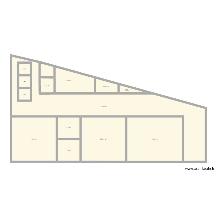 Plan Tnt Makhou. Plan de 13 pièces et 120 m2