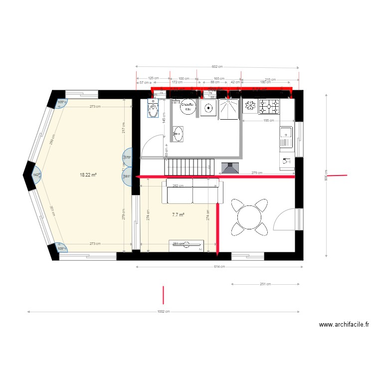 PLAN RDC cote detail. Plan de 0 pièce et 0 m2