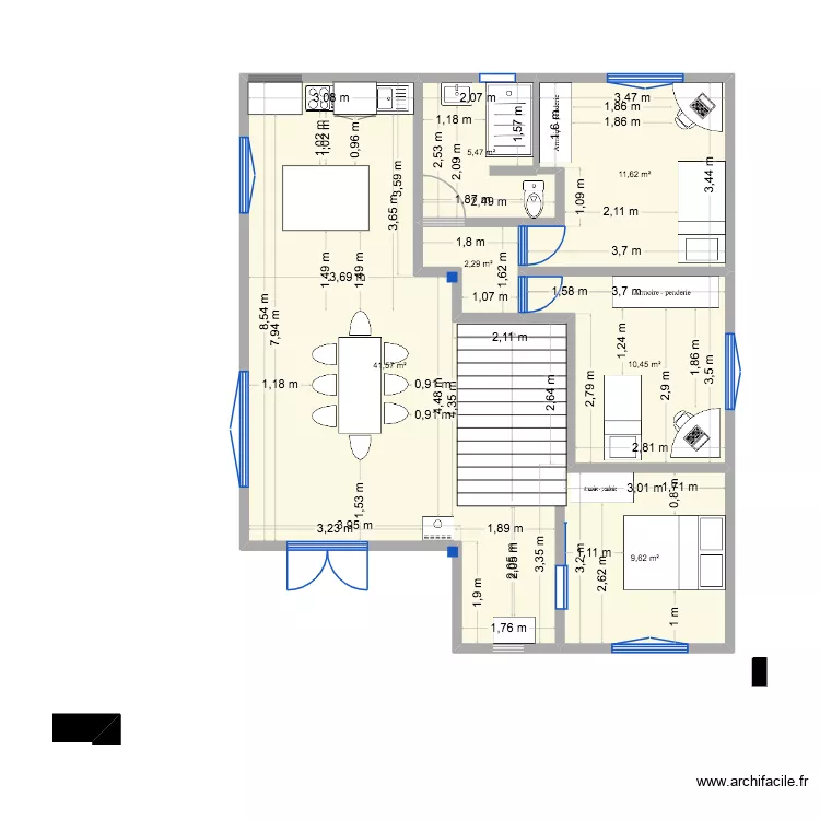 plan actuel maison. Plan de 