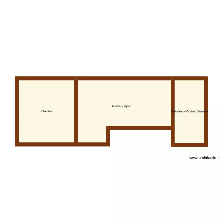 d'Amiens BEAUVAIS. Plan de 3  et 35 m²