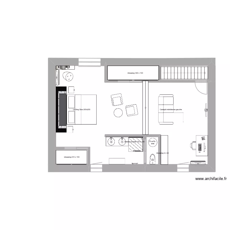 Suite. Plan de 