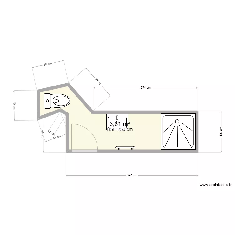 Douchin office notarial. Plan de 