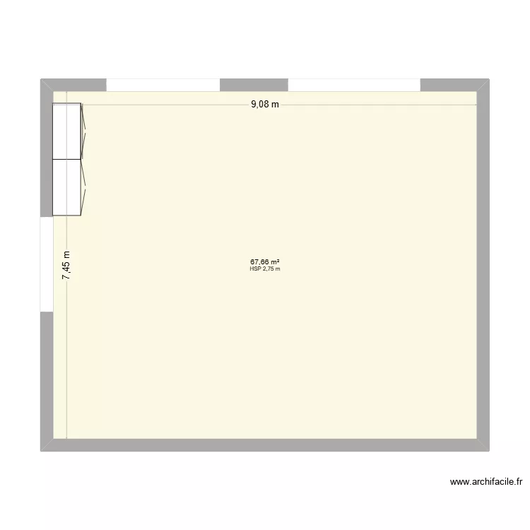 sejour placard ?. Plan de 1  et 68 m²