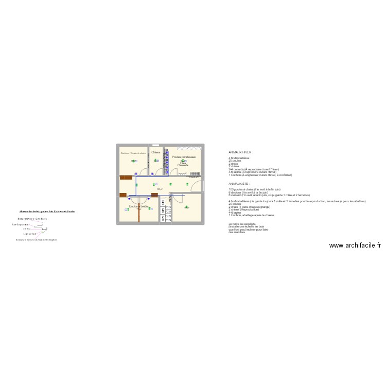 GRANGE JOS. Plan de 6 pièces et 43 m2