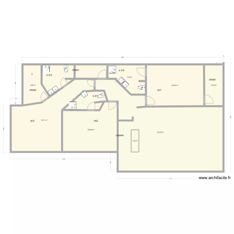 maison autocade  v2. Plan de 