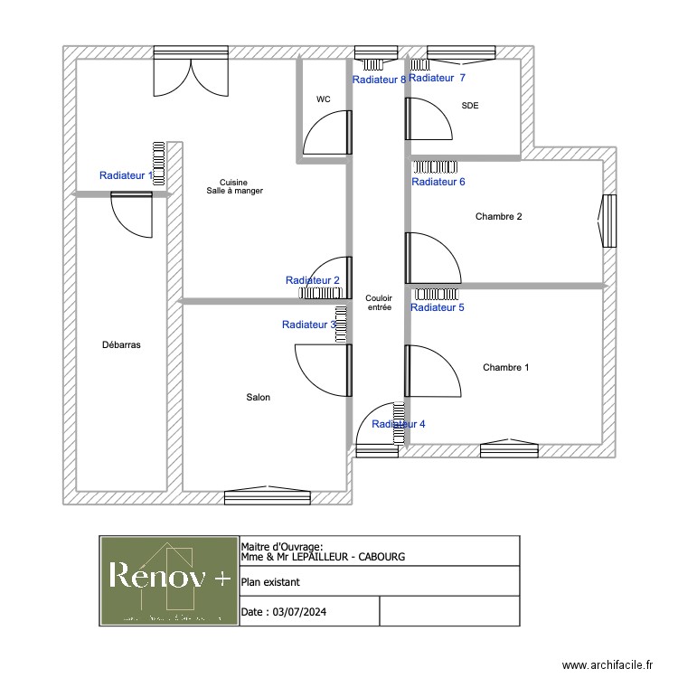 Plan existant LEPAILLEUR. Plan de 0 pièce et 0 m2