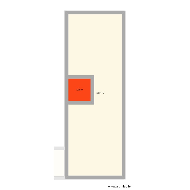 Malvy. Plan de 4 pièces et 115 m2