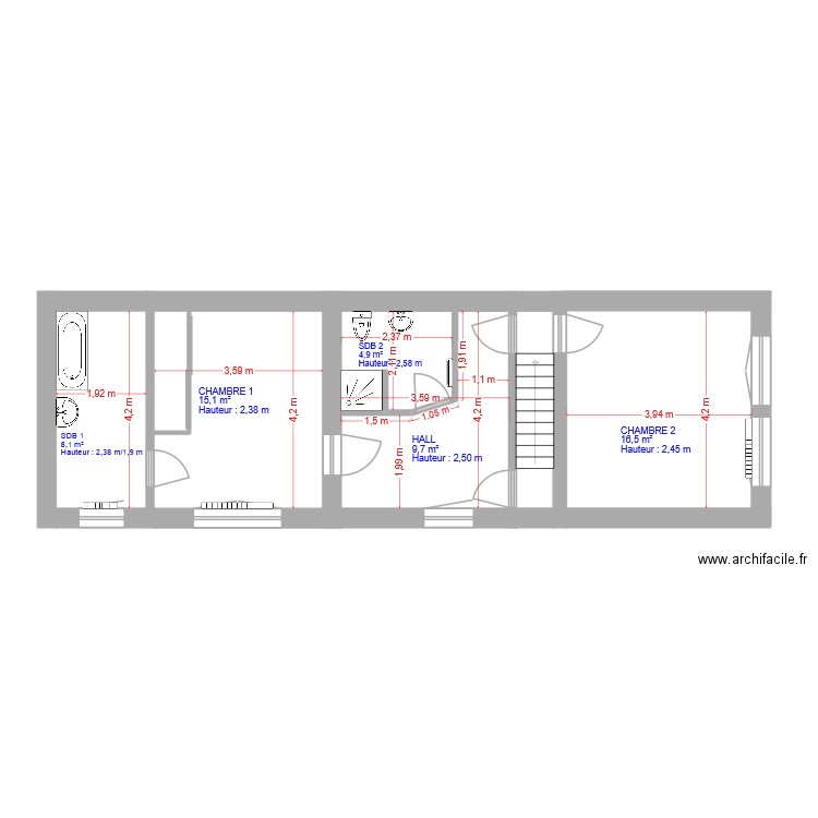 PremierA. Plan de 0 pièce et 0 m2