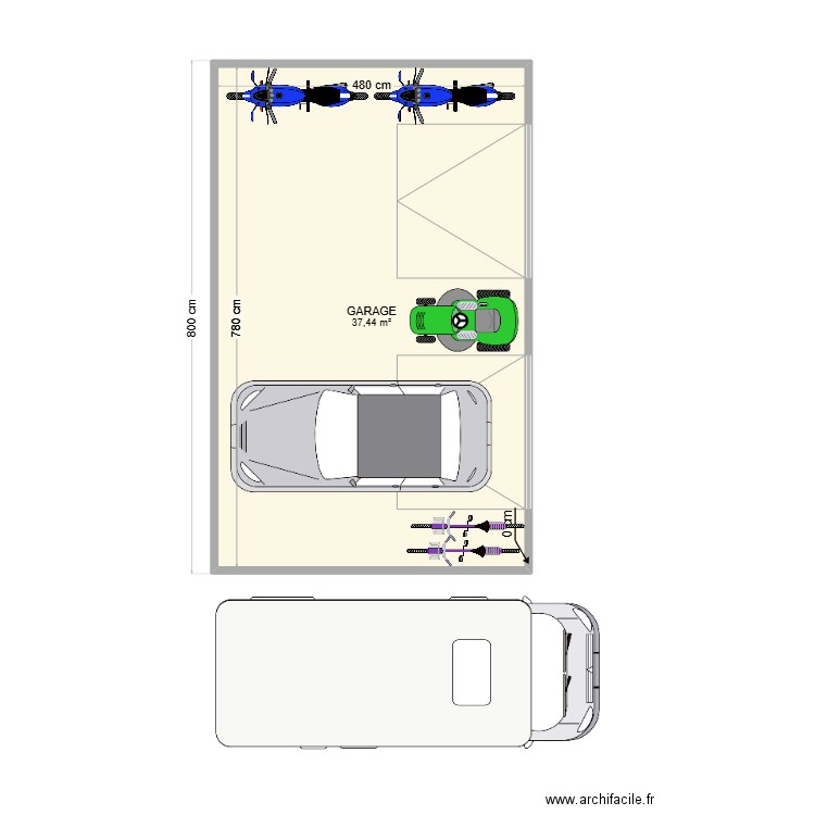 PLAN GARAGE AMENAGEMENT. Plan de 0 pièce et 0 m2