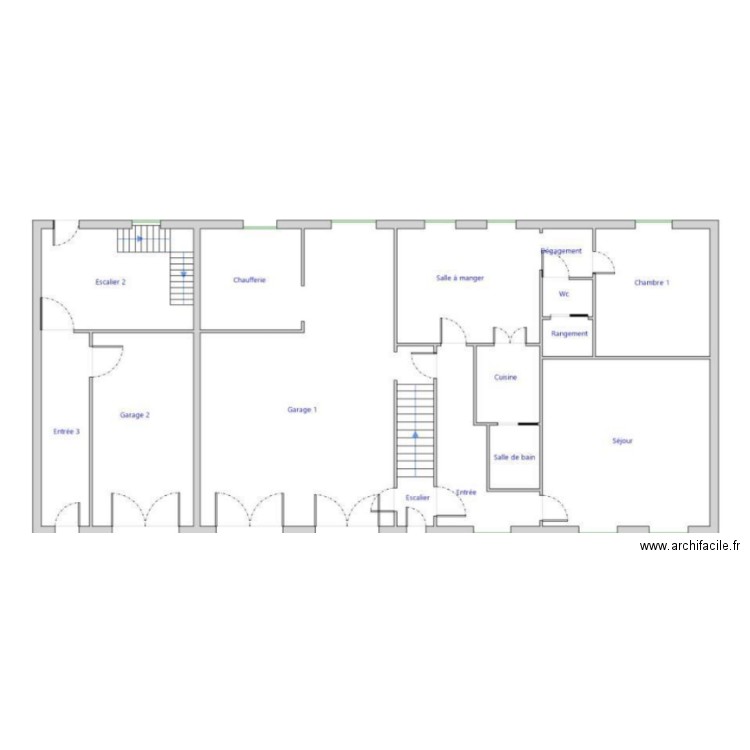 RDC actuel. Plan de 0 pièce et 0 m2