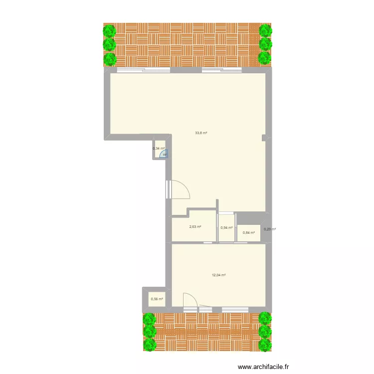 12 VIOLET 4 EXTERIEURS. Plan de 