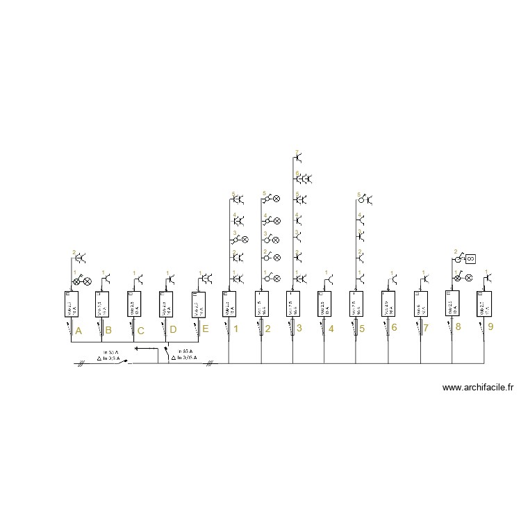 Sch&eacute;ma. Plan de 0 pièce et 0 m2