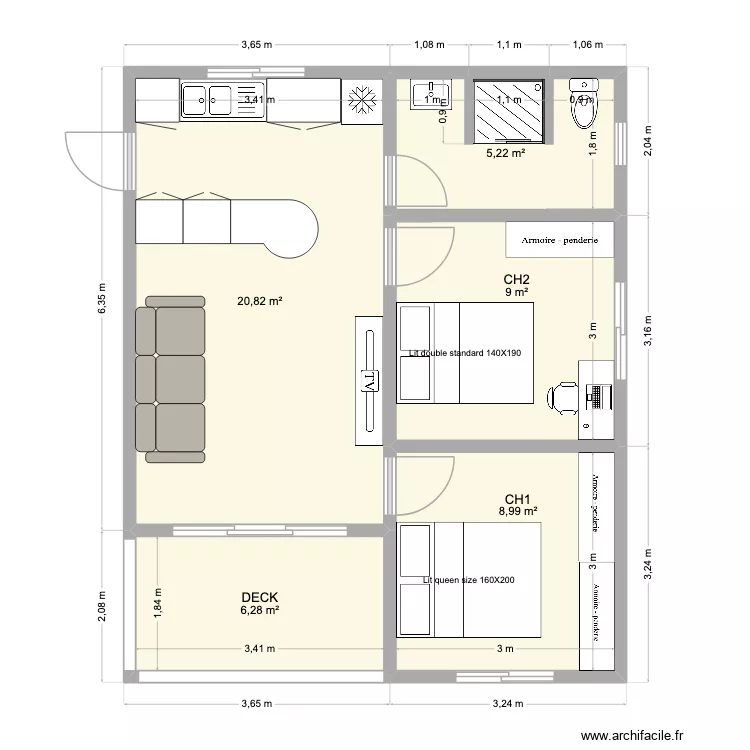F3 690X845. Plan de 5 et 50 m² F3 690X845. Plan de 5 et 50 m²