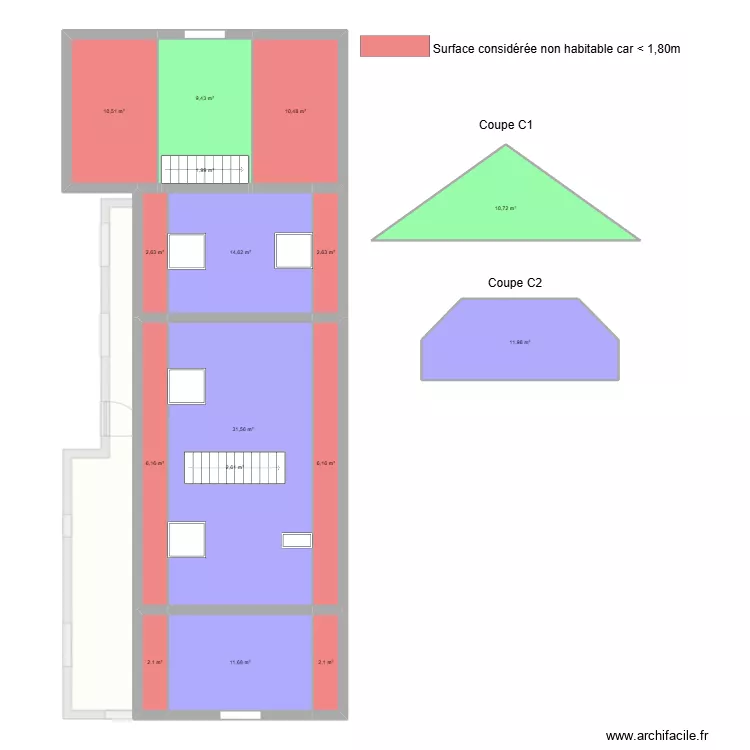 Abatouy. Plan de 18  et 266 m²