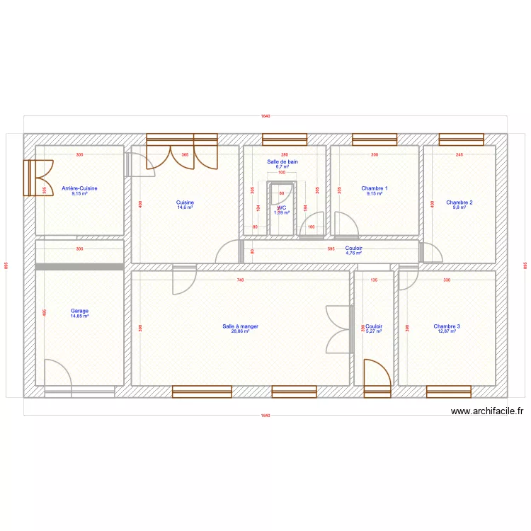 Vandelicourt. Plan de 